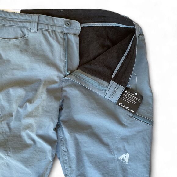 Eddie Bauer First Ascent Womens Guide Pro Fleece Lined Pants sz 10 TALL Graphite - Picture 4 of 10